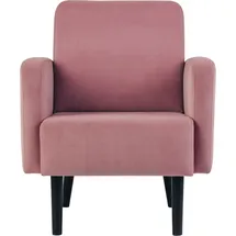 Paperflow meet powered by PAPERFLOW Sessel LISBOA rosa schwarz Stoff, 1 St.