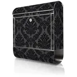 banjado Black Deluxe Edelstahl inkl. Zeitungsfach