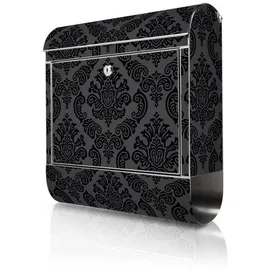 banjado Black Deluxe Edelstahl inkl. Zeitungsfach