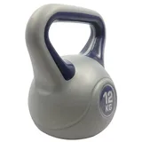HELO24 Kettlebell Schwunghantel Kugelhantel 12 kg F grau