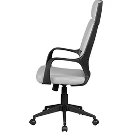 KADIMA DESIGN Ergonomischer Bürostuhl ZENTA mit atmungsaktiver Rückenlehne, Stoffelementen, Kunststoff-Armlehnen, max. 120 kg Belastung