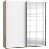 WIMEX Schwebetürenschrank »Level by fresh to go«, Weiß, Eichefarben - 200x216x65 cm