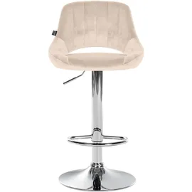 CLP Barhocker Milet Samt Creme