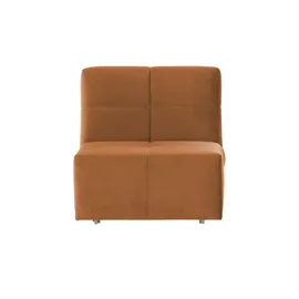 Nehl Schlafsessel Solino Velours 85 x 85 x 102 cm Orange mit Schlaffunktion