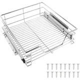 Kedia Teleskopschublade Aufbewahrungskorb, Schrankauszug, Küchenschublade, Küchenschrank Auszug, Küchenschubladeneinsätze (56CM-1pcs)