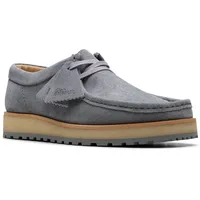 CLARKS Unisex Walla Scout Lo Oxford-Stiefel, Grau, Seide, 43