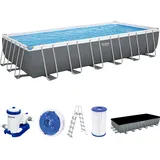 Bestway® Power SteelTM Frame Pool Komplett-Set mit Filterpumpe 732 x 366 x 132 cm