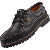 Dockers by Gerli Herren Bootsschuhe, Männer Bootsschuhe,Mokassins,Sommerschuhe,Boat-Shoes,sportlich,Segelschuhe,docksider,schwarz,41 EU |