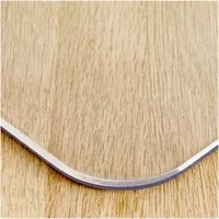 Transparente PVC-Büromatte Transparente PVC-Tischdecke, Esstischmatte, wasserdicht, hitzeunempfindlich, No-Wa-Kunststoff, Kristallplatte, Teetisch(Transparent 1.0,70 * 140)