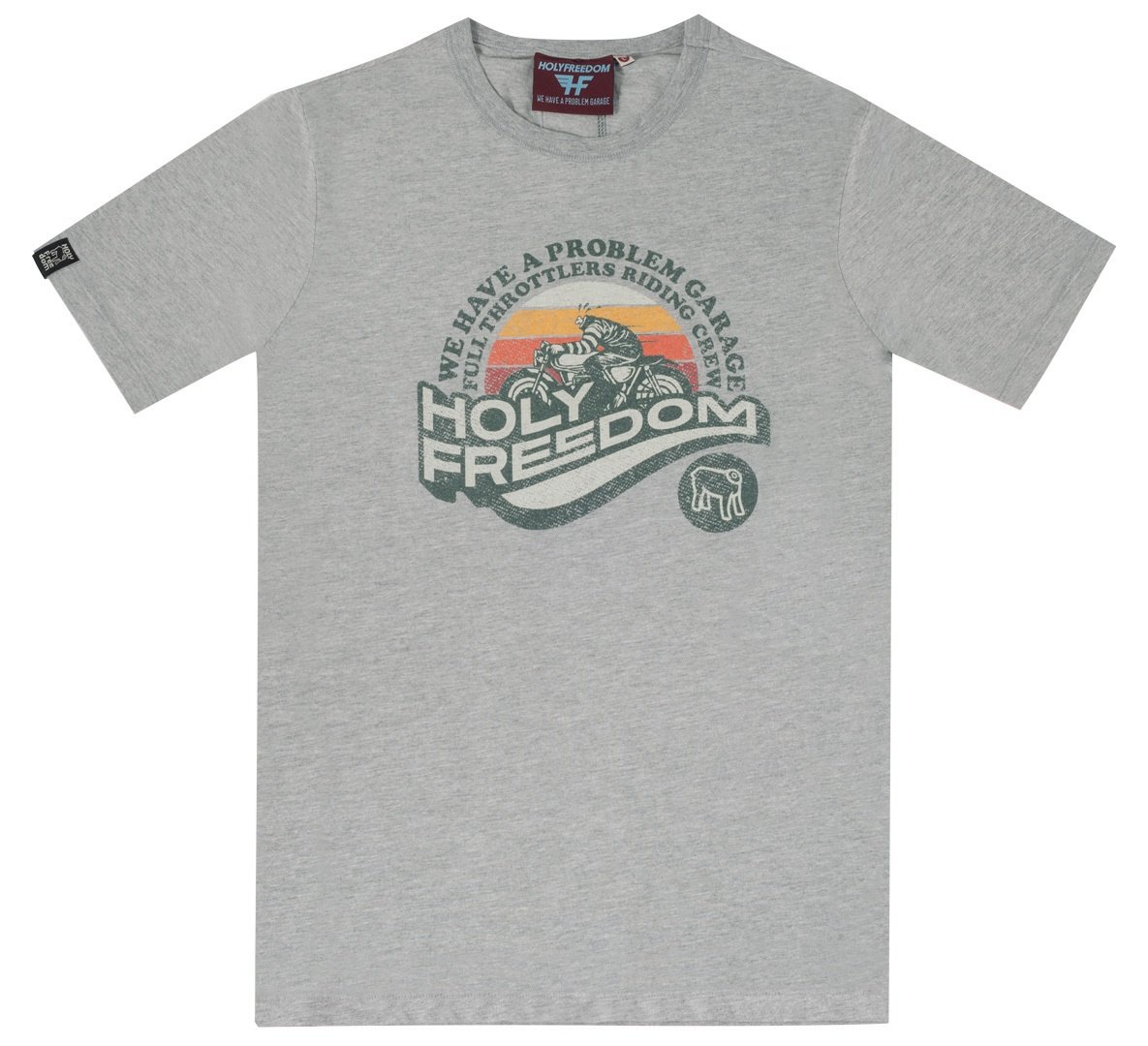 HolyFreedom L.A. Melange T-Shirt, grau, Größe M für Männer