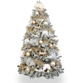 INGE-GLAS Weihnachtskugeln 10cm Glas 6 Stück - Champagner