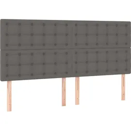 vidaXL Boxspringbett 180 x 200 cm Grau