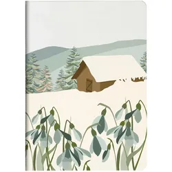 Clairefontaine 9x La Vie en Vosges, Notizheft mit Fadenbindung A5 14,8x21 cm, 32 Blatt, liniert, sortiert - 83490C