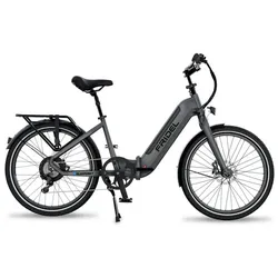 BLAUPUNKT E-Faltrad »Fridel«, max. 25 km/h, 24", 8 Gänge, mit Gelsattel - grau