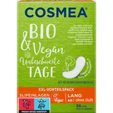 Cosmea Slipeinlagen Bio & Vegan Lang 38 Stück | Für unbeschwerte Tage aus 100% Bio-Baumwolle | Ohne Duft (1er Pack)