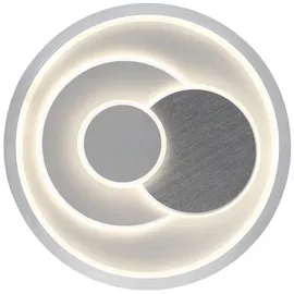 GLOBO LED Deckenleuchte 1 rund Chrom weiß matt