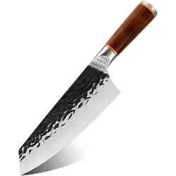Muxel Das etwas andere Kochmesser, schwer, geschmiedet und extra scharf Ein Hackmesser oder Universalmesser