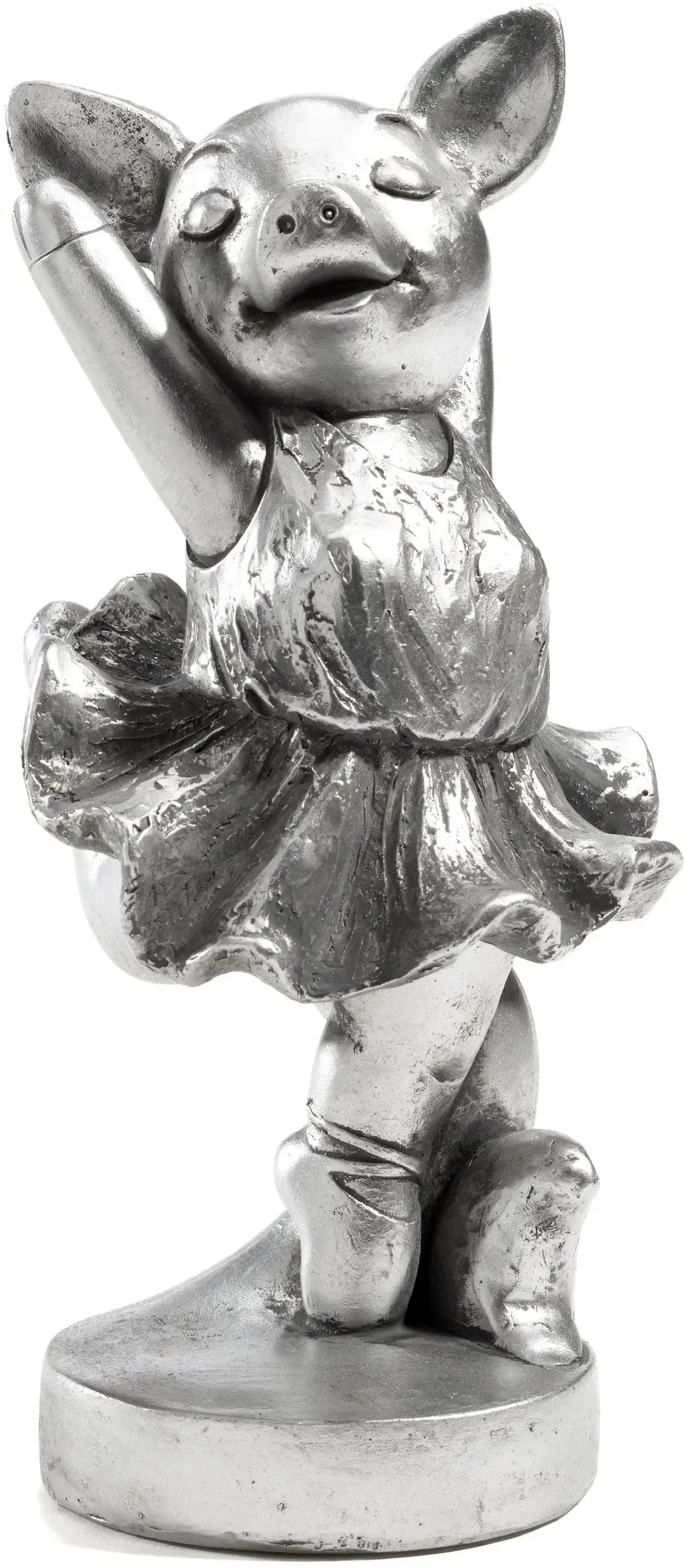 Figur Schwein BALLERINA - silber