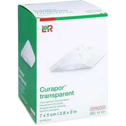 Curapor transparent Wundverband steril 7x5cm