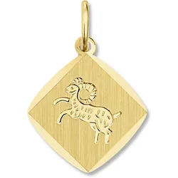 Sternzeichen-Anhänger ONE ELEMENT "Widder Sternzeichen Anhänger aus 333 Gelbgold", gold, Schmuckanhänger, Damen, Widder, Gelbgold 333, Damen Gold Schmuck Widder