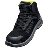 Uvex 2 trend Sicherheitsschuh S3S Schnürstiefel schwarz/gelb 48