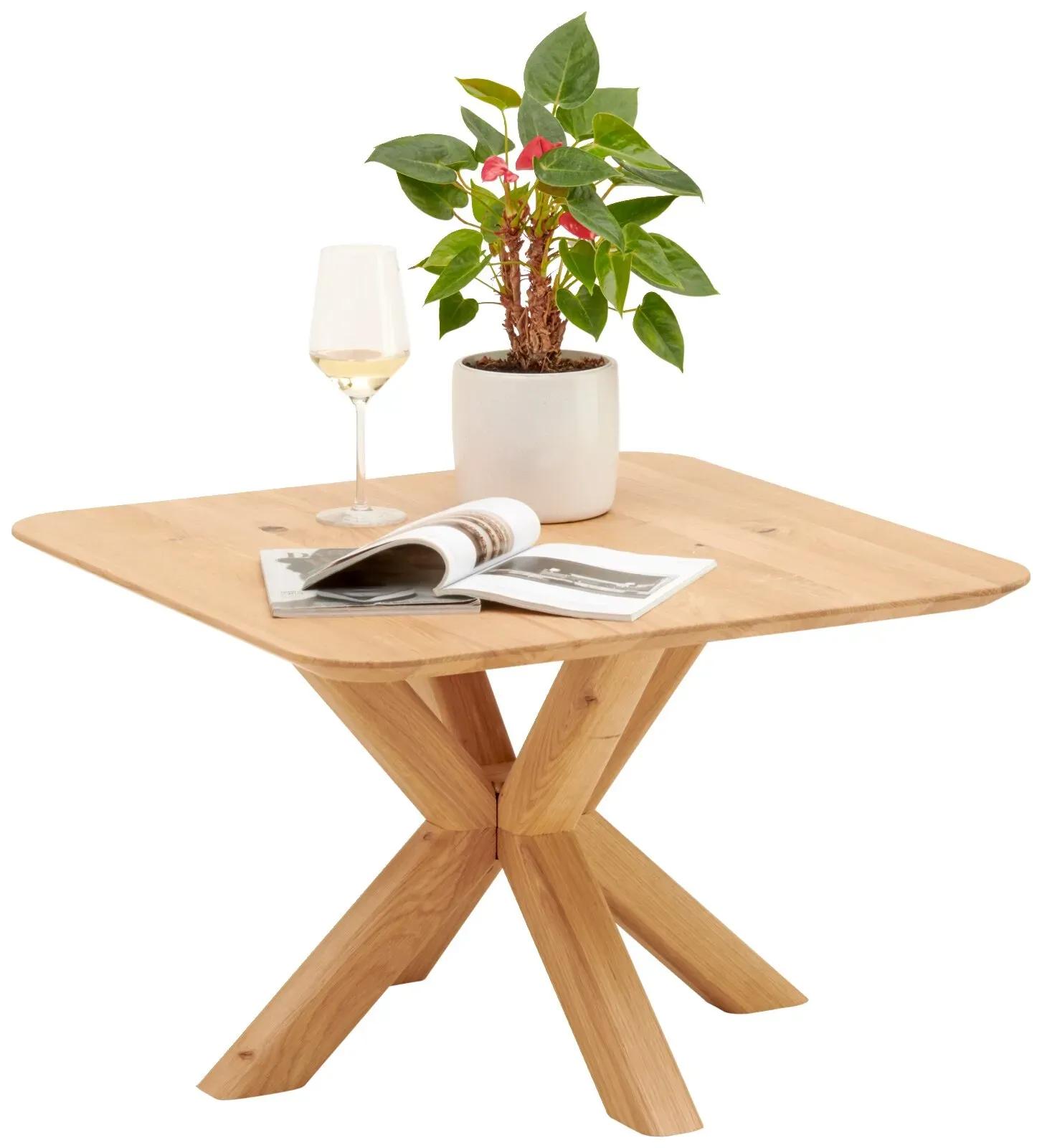 Linea Natura Beistelltisch LINUS - B/H/T ca. 70.00x45.00x70.00