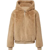 s.Oliver Wendbare Kunstfelljacke mit Kapuze - braun - 38