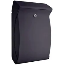 Proregal Funktionaler Design-Wandbriefkasten aus Kunststoff 18,7 Liter, HxBxT 42x13x27 | Einwurföffnung 26,1x3,9cm | Anthrazit