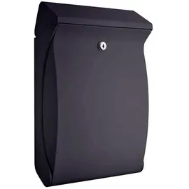 Proregal Funktionaler Design-Wandbriefkasten aus Kunststoff 18,7 Liter, HxBxT 42x13x27 | Einwurföffnung 26,1x3,9cm | Anthrazit