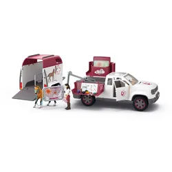 Schleich Horse Club Mobile Tierärztin mit Anhänger