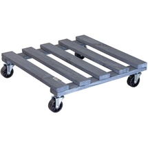 Wagner System WAGNER® design yourself Pflanzenroller GH 0412 Holz anthrazit quadratisch 38,0 x 9,5 cm