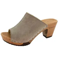 woody Damen Elly Clog Pantolette, Sand, 36 EU