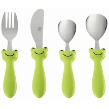 JUSTINUS Kinderbesteck, Metall, 4-teilig, 22 cm, rostfrei, Füttern, Kinderbesteck