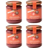 Fruchtaufstriche ohne Zuckerzusatz 4x220g | traditionell hergestellt in Südtirol (Italien) | 85% Fruchtanteil - Premium Qualität | Erdbeere