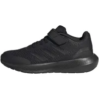 adidas RunFalcon 3.0 Elastic Lace Top Strap Shoes Sneaker, core Black/core Black/core Black, 31.5