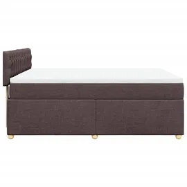 vidaXL Boxspringbett 140 x 200 cm Dunkelbraun