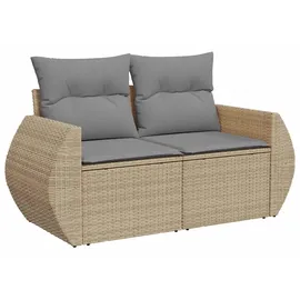 vidaXL Sofa Set 7-tlg. Beige/Grau