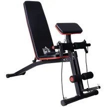 Homcom Multifunktion Hantelbank schwarz/rot