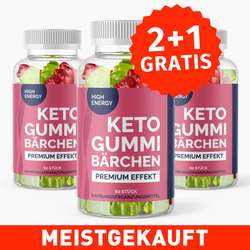 Keto Gummibärchen (60 Stück) 2+1 GRATIS