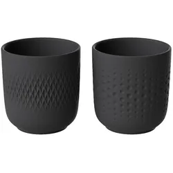 Villeroy & Boch Becher Set 2tlg. Manufacture Collier noir Geschirr   