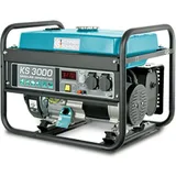 Könner & Söhnen KS 3000 Stromerzeuger,7 PS 4-Takt Benzinmotor, strom generator 3000 Watt,16A,230V Generator, Garage oder Camping Blau3