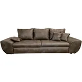 luma-home Big-Sofa Leder 2-Sitzer Braun