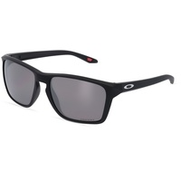 Oakley SYLAS Herren-Sonnenbrille Vollrand Eckig Kunststoff-Gestell, schwarz