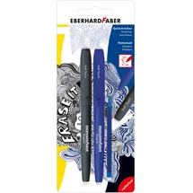 Eberhard Faber Gelschreiber Radierbar Blau 0,7 mm 2 St.