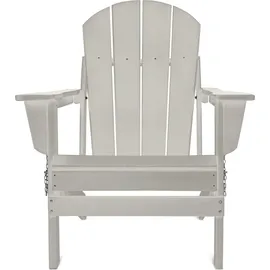 ASPERO Gartenstuhl Adirondack 75 x 75 x 83 cm weiß