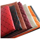 Kunstleder Lederkonzept Kunstleder Polsterstoff Gesteppt Kaschiert Meterware Möbelstoff Dekostoff Polsterstoff Gekörnt Lederimitat texturiert Polster Kunstleder Lederstoff -Schwarz 11 # 1.5x0.5m
