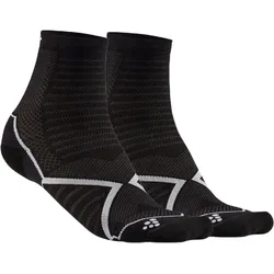 CRAFT RUN WARM SOCKEN 2-PACK schwarz 46/48