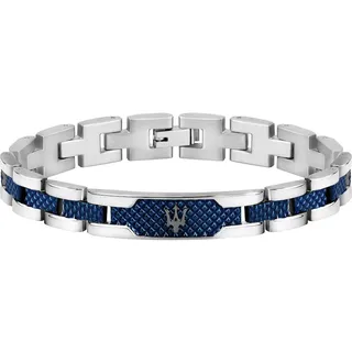 Maserati Armband Edelstahl blau Herren