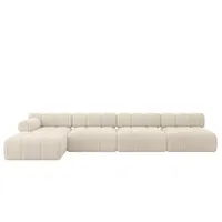 altdecor Ecksofa modulares Sofa Razon-L3 - 380x160x70 cm Beige Cord