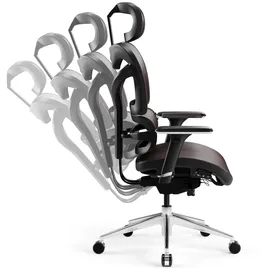 diablo-chairs V-Commander Bürostuhl Schwarz/Rot